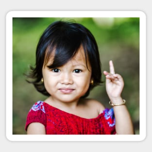 Cambodian Child Sticker